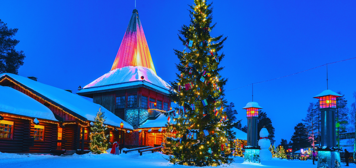 Rovaniemi snowy city