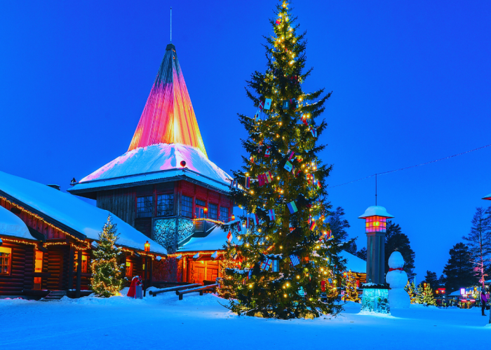 Rovaniemi snowy city